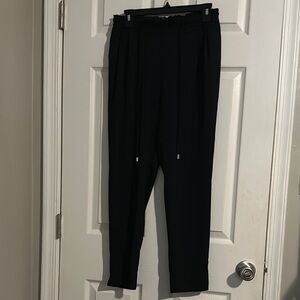 Zara Navy Blue Skinny Pants Sleek Streamlined Silhouette